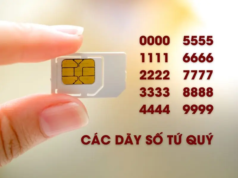 Những chiếc sim chứa dãy số tứ quý, tam hoa thường khan hiếm và có giá cao.